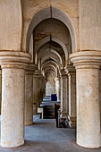 the old Royal Palace, in the middle of the old city, now a museum with a beautiful collection of Chola bronze sculptures. Thanjavur Tamil Nadu. 